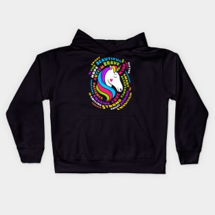 autism unicorn autism awareness Kids Hoodie